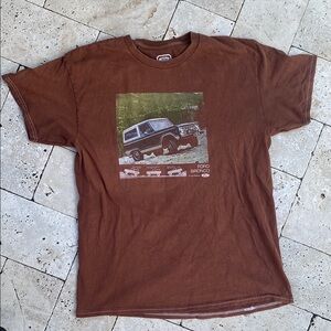 Ford Bronco Graphic Tshirt Burnt Orange/Brown Medium
